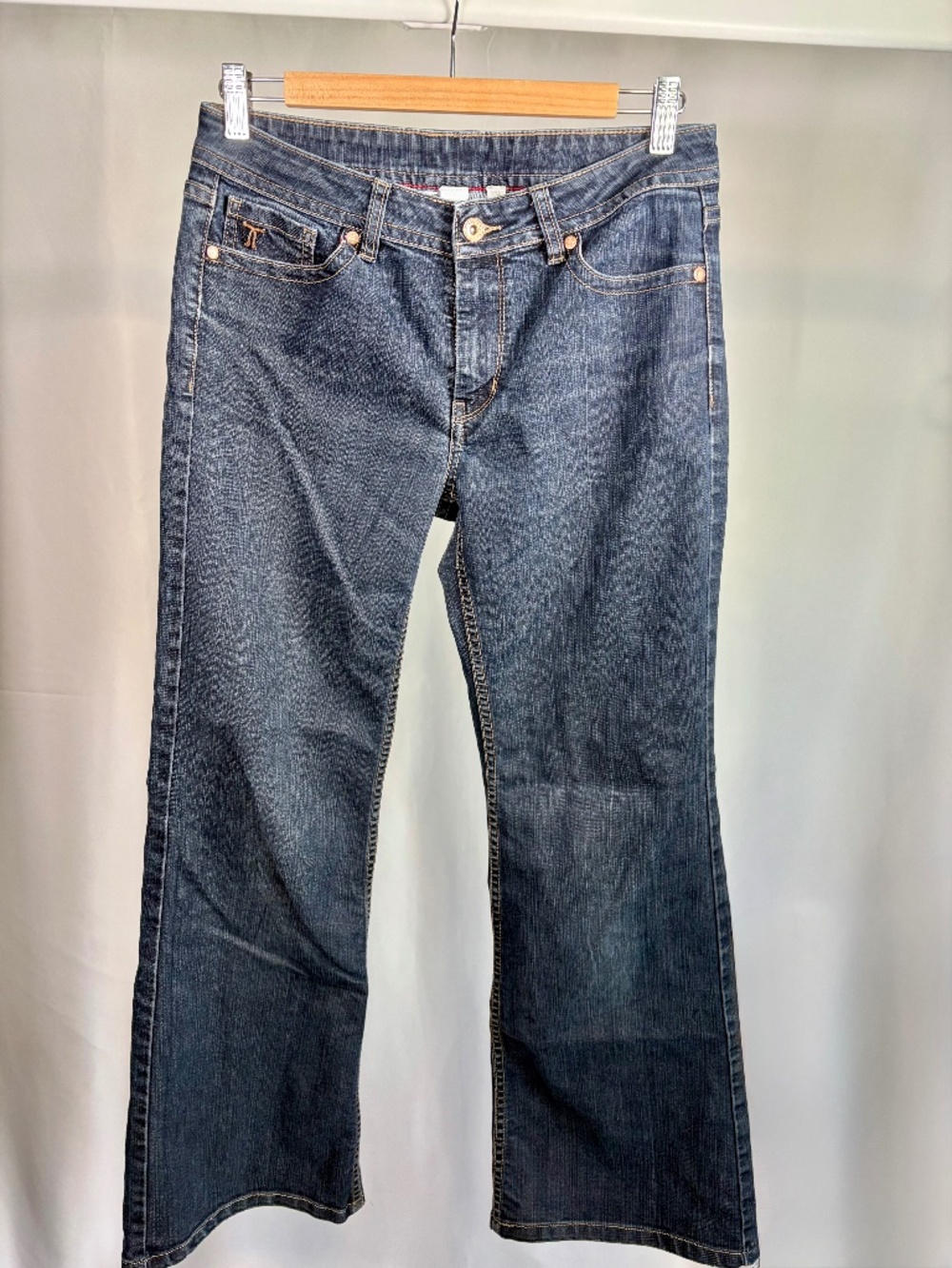 Tristan Modern Dark Wash Bootcut Flare Jeans Size 8 Petite 28" Inseam